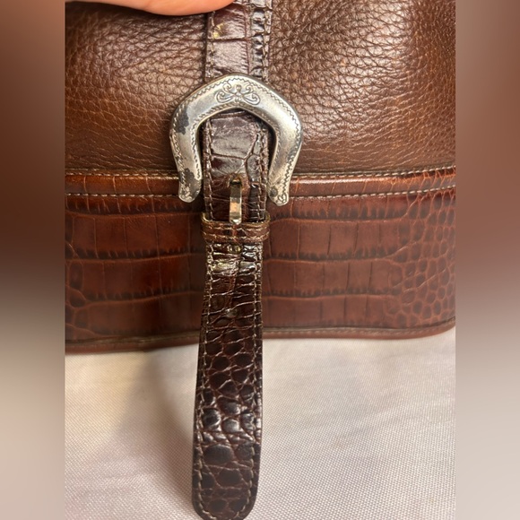 Brighton Brown Leather Shoulder Bag 1996 - Picture 4 of 8